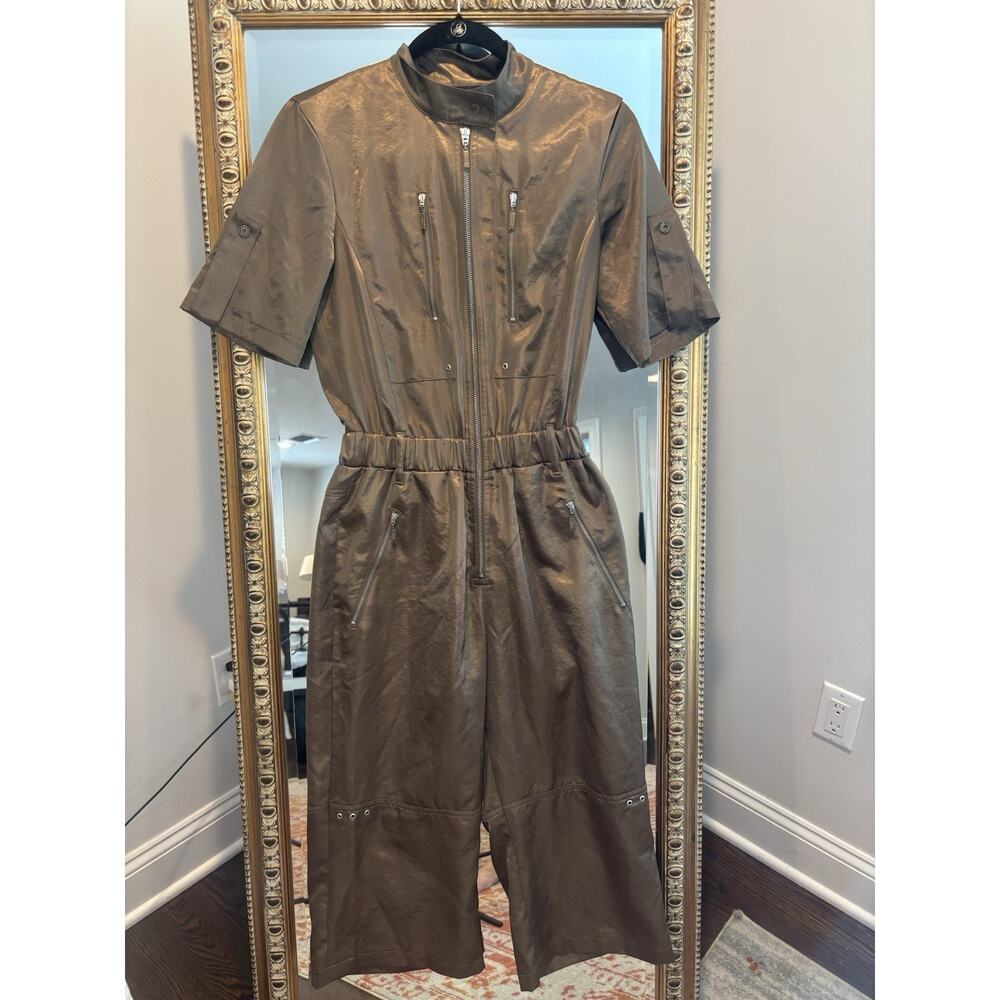 Tuzzi, Women’s Jumpsuit, Copper Satin, Hardware, M